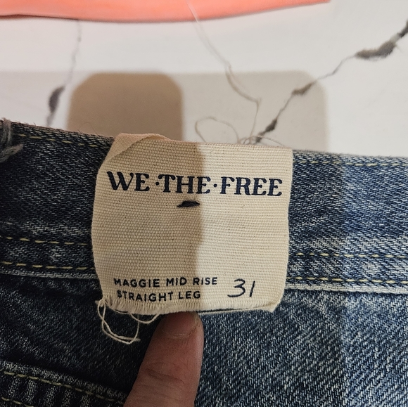 Free people Maggie midrise straight leg size 31 - Picture 5 of 5